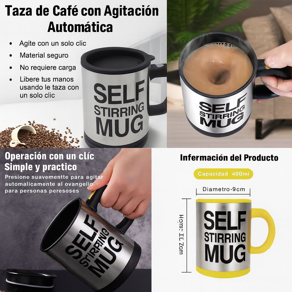 TAZA BATIDORA AUTOMÁTICA PORTATIL